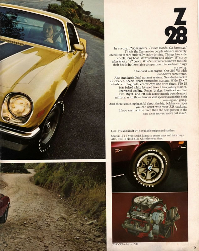 1974 Chev Camaro Brochure Page 3